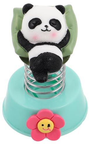 Vaguelly Figurine Panda Oscillante pour Décoration Voiture et Maison, Ornement Tableau de Bord Original Tête Mobile pour Usage Intérieur Voiture Couleur Aléatoire Style Aléatoire