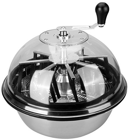 Ridgeyard 40,6 cm torsadée feuille Bol tondeuse hydroponie inoxydable Shredder Cutter Coupe Spin pour jardin Plante Bud et fleur