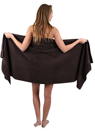 Betz Saunatuch XXL Badetuch Liegetuch Strandlaken Saunahandtuch Premium Frottee 100% Baumwolle Größe 70 x 200 cm Farbe Dunkelbraun