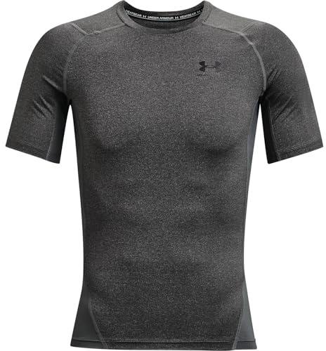 Men's Heatgear Compression Shirt Carbon Heather/Black XL XL