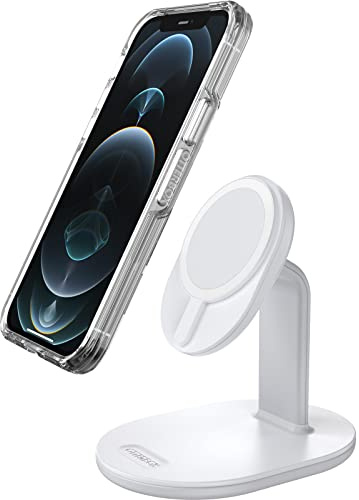 Otterbox Soporte de Carga para MagSafe, Cargador de diseño Elegante y Ligero, diseñado para un Fuerte alineamiento y fijacción MagSafe, para iPhone, White
