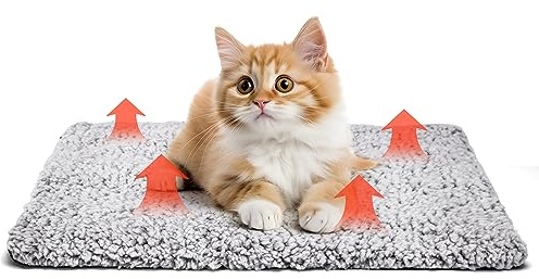 Nobleza Coperta Autoriscaldante per Cani e Gatti, Tappetino Riscaldante per Animali Domestici, Eco-Friendly Impermeabile Antiscivolo Lavabile, 40x50cm