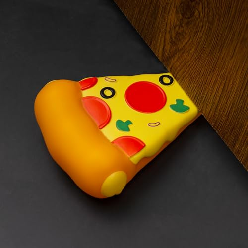 Tope de Puerta Decorativo, Tope de Puerta de Dibujos Animados de Pizza, 1 Paquete de Cuña de Puerta para el Suelo de la Casa y la Oficina(Patente Registrada)