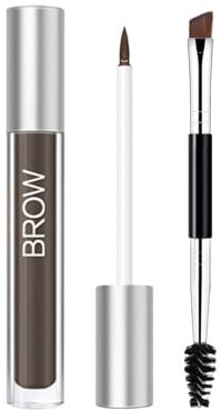 Augenbrauen gel,Langanhaltender Eyebrow Gel Augenbrauenstift für Damen und Anfänger (#BLACKBROWN)