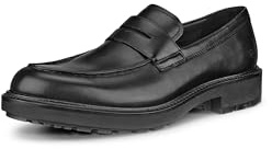 ECCO Oslo Penny Mocasines para Hombre, Negro, 11-11.5, Negro, 44/45 EU