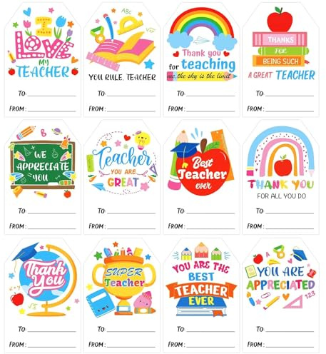 120Pcs Thank You Teacher Stickers Personalised Teacher Stickers