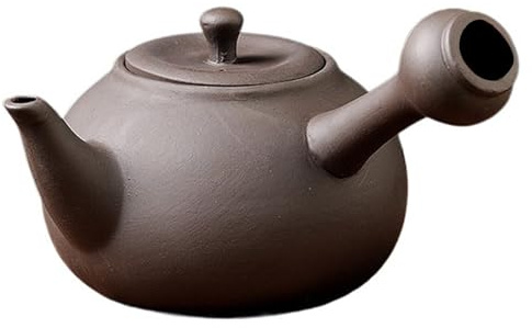 Lila lertekanna, Spishäll, Keramik, Handgjord kanna, Kung Fu lösbladsmaskin(Nero)
