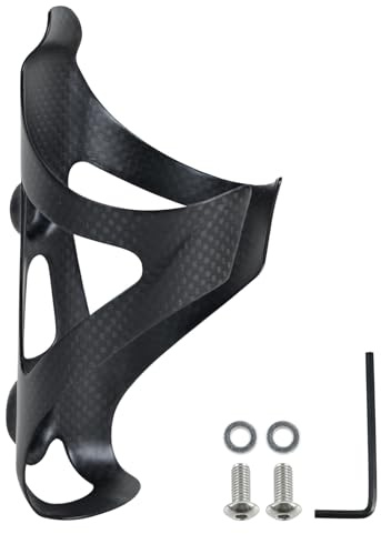 ROADNADO Carbon Bike Bottle Cages Ultralight only 22g Water Bottle Holder Carbon Fiber Bicycle Drink Holder Durable Cup Holder for Road Bike Mountain Bike for 72-74 mm Bottle (Classic Matte-1pcs)