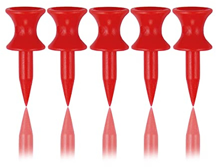 Zivisk Tee Golf Plastica 100 Pezzi Rosso 32mm