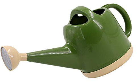 Gralara Regadera Duradera para Plantas de Interior y Exterior 4L - Resistente y Práctica, Ejército Verde + Amarillo