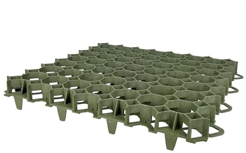 10 x Covergrid Profi Rasengitter | 50x50x4 cm | Grün │ Rasenwaben aus Kunststoff | Paddockplatten