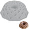 Stampo in Silicone per Torte, 23 cm Teglia per ciambellone in Silicone, Stampo per la Preparazione Della Torta Mousse di Pane, Grigio