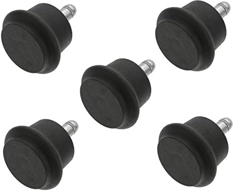 ROMISBABA 5pcs Reinforced Solid Office Chair Wheels Swivel Caster Roller Insert Type Retaining Ring for Computer Desk Chairs Furniture Accessories