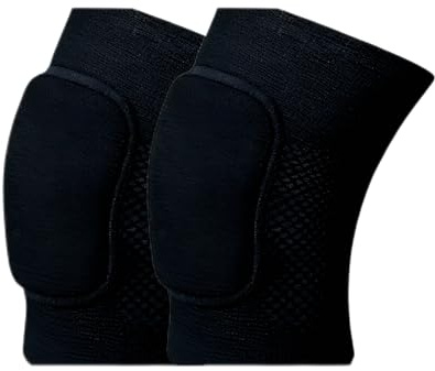 1 Paar Knieschützer für Kinder Schwarz,Knieschoner Volleyball Kinder,Verdickter Weich Schwamm Tanz,Anit-Slip Sport Kniebandage Jugend Jungen Mädchen,Elastische Kollision,für Tanze Yoga Laufen(S)