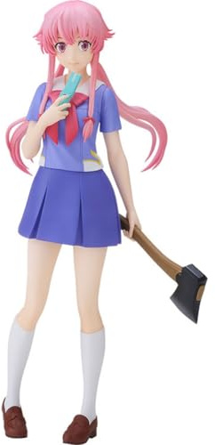 Zhongkaihua Gasai Yuno Figura Gasai Yuno Figura da Azione Ragazza Anime PVC Modello Figurina 17CM per Scrivania, Natale, Decorazione per la Casa, Ornamento per Compleanno