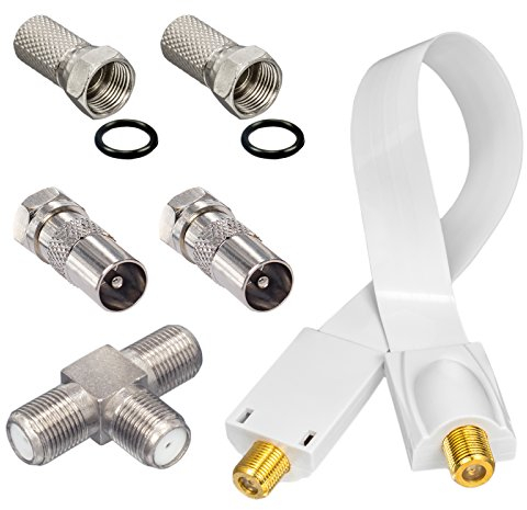 Kit adaptateur HB-DIGITAL 2 Récepteurs DVB-T/T2 avec antenne DVB-T/T2 active.