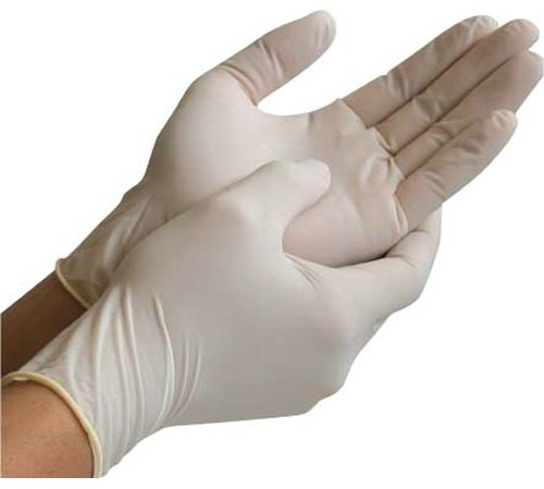 100 (1 Box) x Latex Powder Free Gloves Disposable Food Medical Garages etc. (SMALL)
