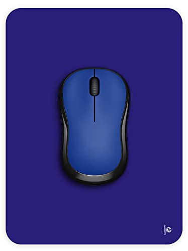 Audimi Tappetino per mouse piccolo, 15 x 20 cm, mini tappetino per mouse wireless da viaggio, ufficio, portatile, blu