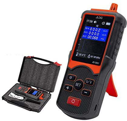 GENYS Rechargeable Digital EMF Meter, Electromagnetic Field Radiation Detector,Dosage Alarm Device Geiger Counter,Ghost Hunting Paranormal Equipment Tester