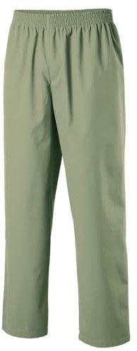 EXNER Medizinische OP-Schlupfhose, Pflege-Hose, Arbeitshose, Unisex für Herren und Damen in Medizin, Krankenpflege, Altenpflege, SPA, Wellnes, Kosmetik, Farbe sage, Größe XL