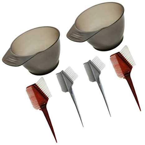 Ipetboom 6pezzi Strumenti Per Colorazione Ciotole Per Miscelazione e Pettini Per Colore Casual Utensili Pratici Per Parrucchieri e Uso Domestico