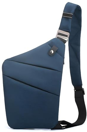 BIRDDIE Borsa Antifurto,Marsupio Uomo Tracolla,Borsa a Tracolla Antifurto,Per Uomo e Donna,Leggera,Semplice e Capiente,Ideale per Ciclismo,Passeggiate e Arrampicate