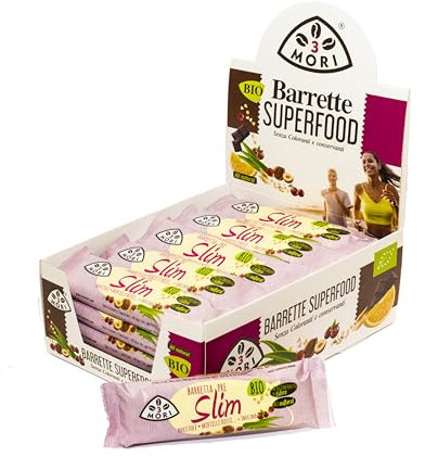 Tre Mori Barrette Energetiche ai Frutti Rossi Bio con Inulina di Agave, Funzionale e Nutraceutica 100% Naturale e Biologica - Confenzione da 20