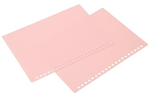 Acouto Funda de Encuadernación de Hojas Sueltas de 20 Hojas Estuche de Encuadernación de Presentación de Sueltas de Plástico PP Flexible de 20 Orificios Rouge en Este Juego de Incluye Cubierta de de