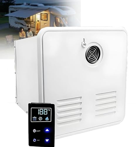 55 000 Btu GenomströMningsväRmare FöR Husbilar, Dc 12v Elektrisk Varmvattenberedare GenomströMningsväRmare FöR Dusch, 3,9 Gpm, Kompatibel Med Alla Fritidsfordon Och Husbilar White