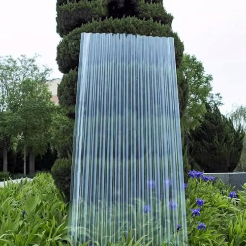 11 Pezzi di lastre Ondulate Trasparenti da 3 mm per tetti, Pannelli in Fibra di Vetro Trasparenti per Illuminazione Naturale, Rivestimento per tetti Resistente, Ideale per progetti Fai da Te