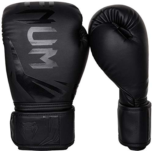Venum Challenger 3.0, Guantoni da Boxe Unisex – Adulto, Black/Black, 10 Oz