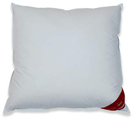 Traumschloss 3 Kammer-Kopfkissen »Classic« 80x80cm mit 90% Daunen Außenkammer | Stützende Innenkammer | Allergiker geeignet & waschbar, Oeko-TEX 100, Kissen mit starker Stützkraft, Füllgewicht: 1290g