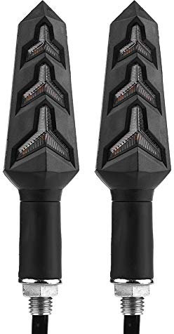Frecce Moto Dinamiche Frecce Moto Led Omologate Indicatori di Direzione Moto Coppia di motociclette a forma di Y Girare lampada indicatore delle luci a LED LED universale