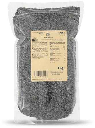 KoRo - Graines de pavot bleu | 1kg | Sans conservateurs