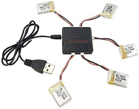 ZYGY 5PCS 3.7V 150mAh Lipo Battery with 5 in1 Charger for H8 H8 Mini Quadcopter Battery accessories