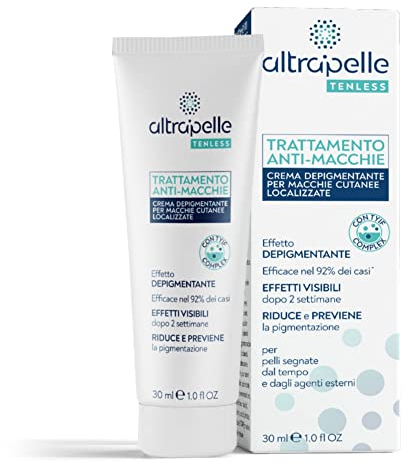 Altrapelle - Trattamento Crema Anti-Macchie - Viso Mani Collo e Decolletè - con Azeloglicina ® - 30 ml - Previene e Riduce le Macchie Scure - Made in Italy