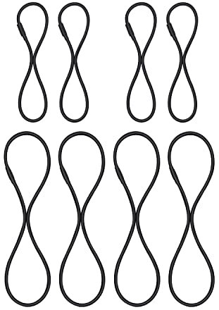 ZYAMY 8pcs Black Universal Elastic Band Replacement Microphone Shock Mount Rubber Ring Shock Mount Retainer