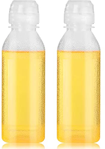 Zimoer 2 Bouteille de Huile Olive 300 ml,Huilier en Plastique PP5,Distributeur D'huile,Bouteille Plastique pour Huile et Vinaigre avec Graduation Transparente, pour Cuisine et Barbecu