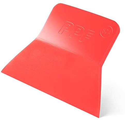 FOSHIO PPF - Spatola in vinile, durezza 80A, antigraffio, in morbido TPU, per la protezione della vernice, per la pulizia delle finestre (rosso)
