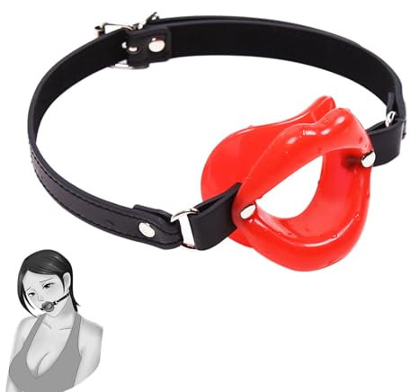 BDSM Gag Knebel Mund Sex SM, Ring Gag, Mundspreizer für Sex, WUUDOA Silikon Ballknebel, Bondage Mundknebel SM mit öffnung für Männer Frauen, Sexspiele für Paare Extrem Sex