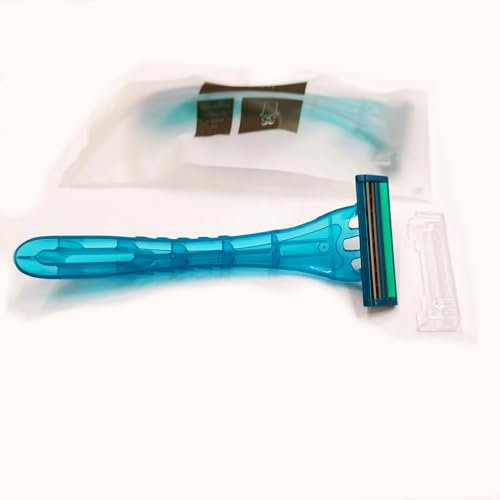 Set de 10 maquinillas de afeitar y crema de afeitar desechables de acero inoxidable para uso profesional, cosmético y quirúrgico