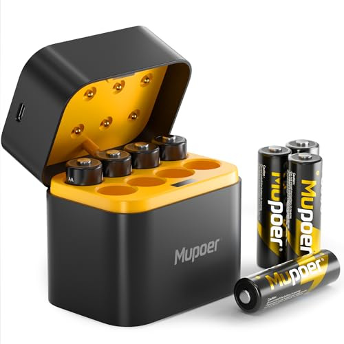 Rechargeable AA Lithium Batteries with Box 3600mWh,1.5V Rechargeable AA Lithium Batteries for Blink Outdoor,8 Pack Double A Battery High Capacity,Long Lasting Pilas Recargables 2A for Xbox Battery