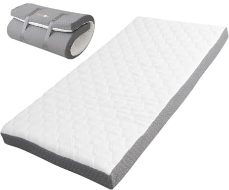 EMOOR Matelas de Sol Type Rouleau Relax-2 97 x 195 cm Haute Résilience, Répartition de la Pression Housse Amovible et Lavable Facile à Rouler Camping Invité
