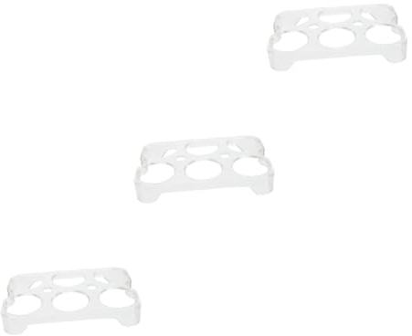 HOMSFOU 3pièces Boîte De Rangement Pour Œufs Support Pratique Pour Réfrigérateur Rangement Sécurisé Compartiments Pour Organisation Optimale Des Œufs