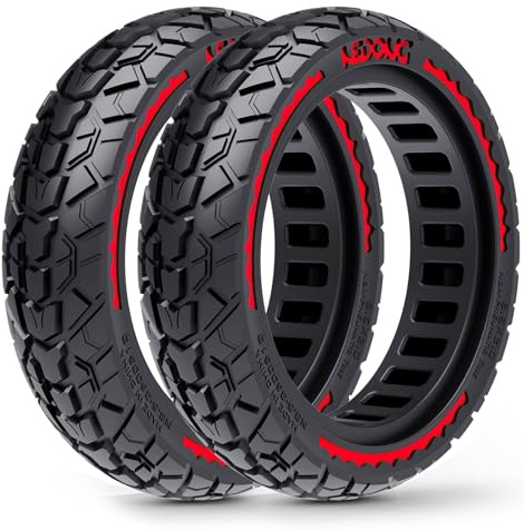 BABEJIA 8.5x2.0 (50/75-6.1) Solid Scooter Tires, 2 Pack, Wave Pattern