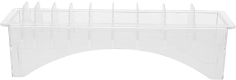 VILLFUL Hair Clipper Comb Storage Box Transparent Plastic Organizer Case with Slots for Barbershop Salon Secure Clipper Holder Tray for Easy Access and Neat Hair Tools Storage