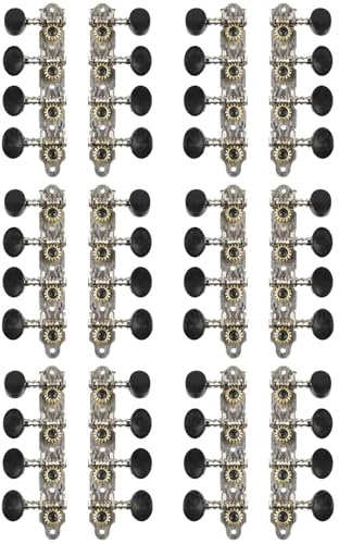 Mokamika 12 x 4 L4R mandolin stäm virvel maskiner huvuden strängar stäm virvel för 8 strängar mandolin instrument tillbehör