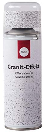 Rayher 34434102 Granite Effect Spray Paint, Multi-Surface Stone Texture Spray Paint, stone grey, 200ml