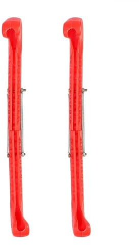 1 Paire De Protège-Lames De Hockey De Sport, Protege Lame Patin a Glace, Protège-Patins à Glace, Protège-Lames De Patins De Hockey Sur Glace Avec Protection à Ressort Pour Patins à Glace (Rouge)