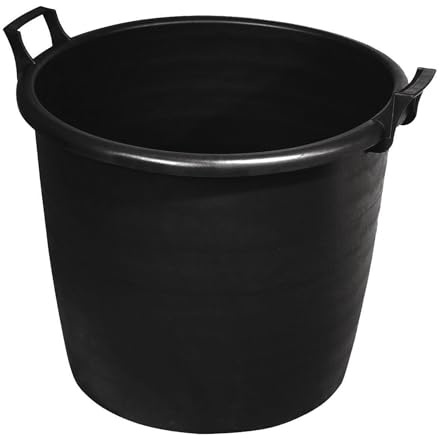 NG NICCOLAI VASO TINOZZA MASTELLO CON MANICI E FORI PER ORTO G IARDINAGGIO E VIVAISMO VARIE MISURE 100% PVC RICCLATO (LT 50 (Ø 50/45 cm - H. 41 cm))